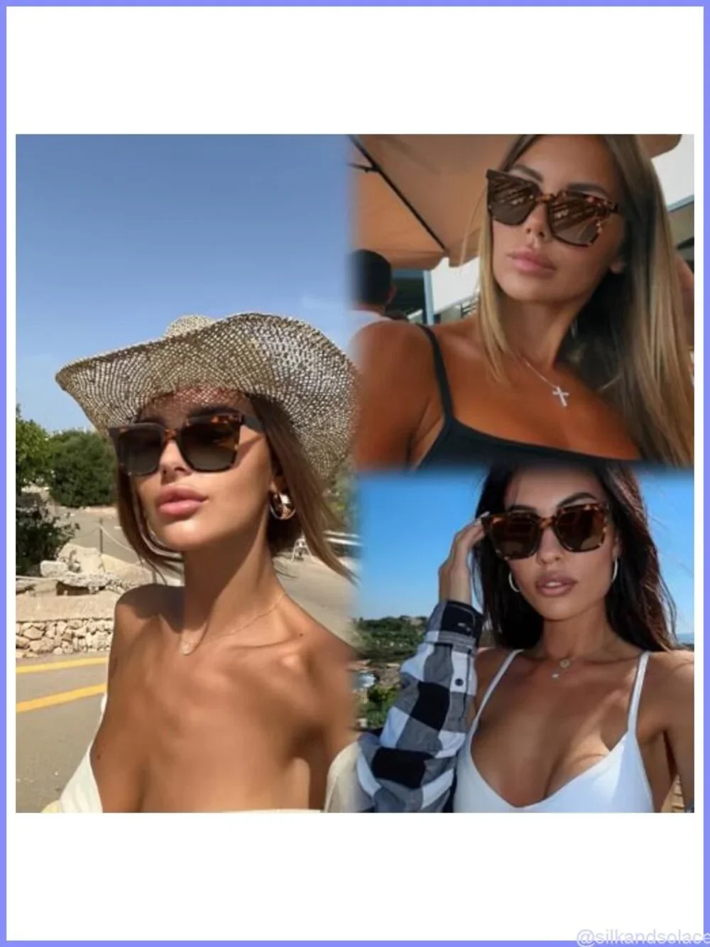 Retro Square Polarized UV400 Sunglasses for Women Men – Lightweight Full Frame